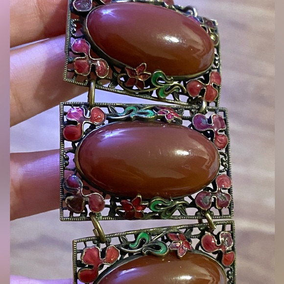 Fairycore Red and Golden Bracelet - Picture 4 of 5